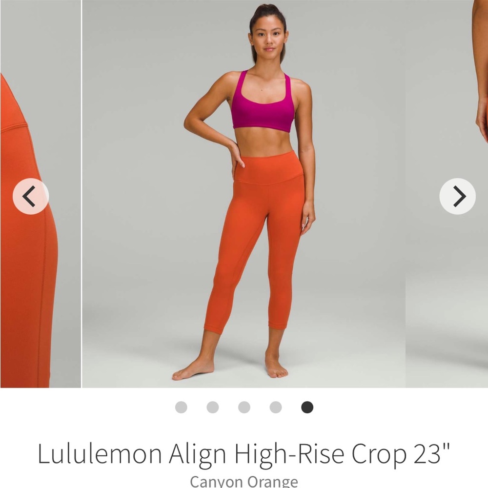 Lululemon Align 23” Crop Canyon Orange Leggings